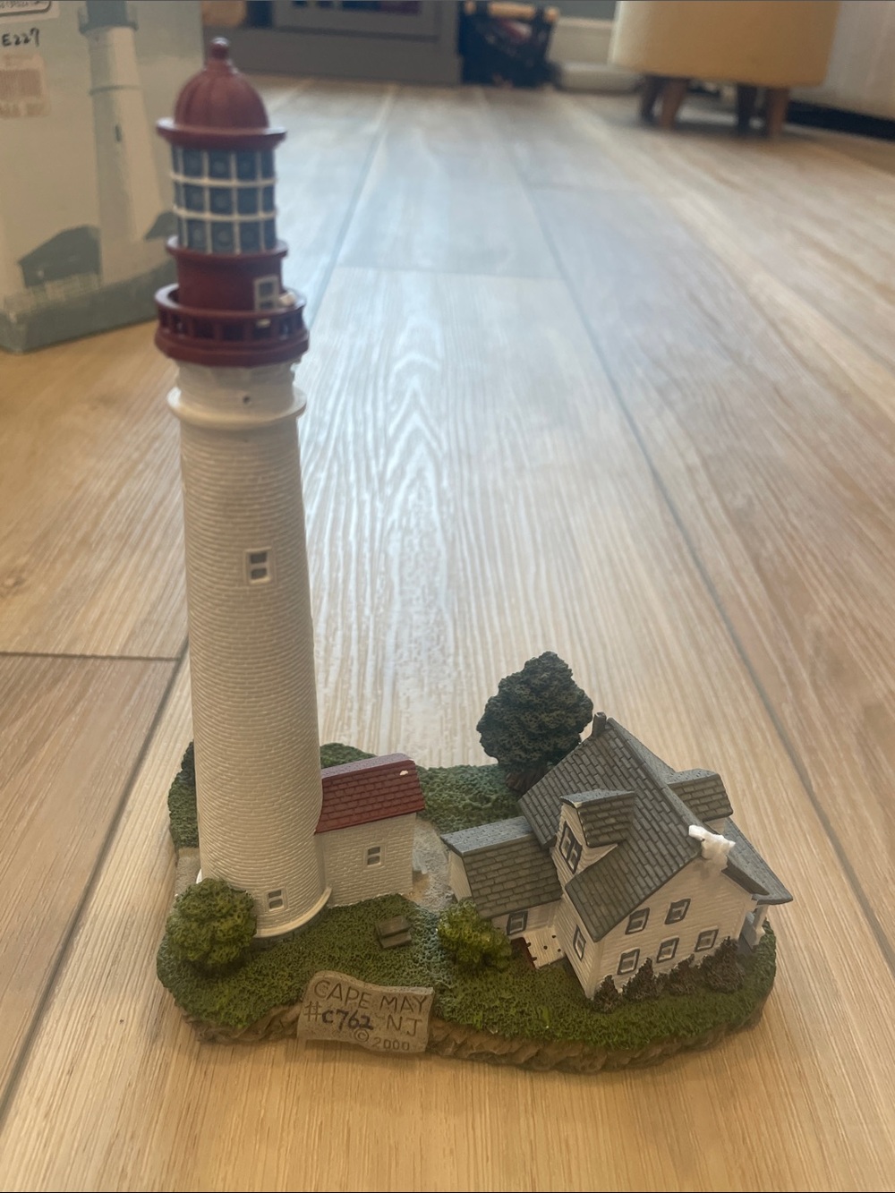 Harbour Lights Cape May Lighthouse Decorative Figurine - White & Red